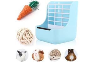 NC Mangiatoia per conigli TAIZER Mangiatoia per fieno per fieno Mangiatoia per fieno e cibo Ciotole Alimentatore per fieno Alimentatore per fieno per porcellini d'India Mangiatoia in plastica per