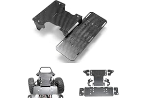ZuoLan XUNJIAJIE - Supporto per batteria anteriore in fibra di carbonio per 1/10 RC Car Axial SCX10 Refit Parts