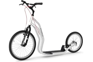 YEDOO Trottinette Mula pour Adultes (jusqu'à 150 kg), avec béquille et Guidon réglable, cani-Trottinette.