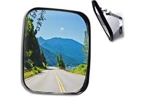 LOMUG Verkehrsspiegel Weitwinkel Sicherheit Convex Familie Auffahrt Garage Krankenhaus Parkplatz Verkehrssicherheit Single Dot Spiegel, Innen Und Außen, 16 * 19cm