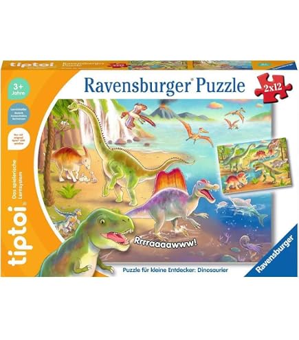 Ravensburger Tiptoi Libro Expedition Sapere Dinosauri + Adesivi | Oltre 500 Suoni E Testi | Gioco Educativo Interattivo 4-7 Anni - 6