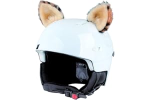 Crazy Ears Helm-Accessoires Ohren Katze Tiger Lux Frosch, Ski-Ohren geeignet für Skihelm, Motorradhelm, Fahrradhelm und vieles mehr