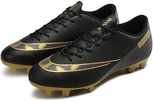 WOWEI Crampons Homme Chaussures de Football Enfant Professionnel Chaussures de Foot Homme Spike Antidérapant Entrainement Chaussures de Sport pour Homme Garçon Football Boots