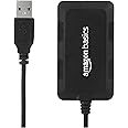 Amazon Basics Hi-Speed 4 Port Ultra Slim USB 2.0 Hub for Laptops and Computers (Black)
