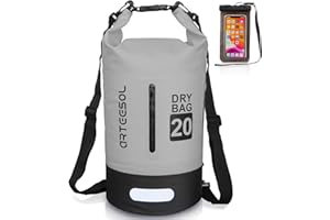 Blackace arteesol Dry Bag Mochila Impermeable con Doble Correa 5L/10L/20L/30L – Mochila para natación, Kayak, Barco, Pesca, Viajes, Ciclismo, Playa