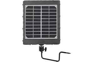 Folgtek 3W 8000mAh Solarpanel 3 Ausgang 12V 9V 6V, Externer Eingang 5V/2A IP66 Wasserdicht Tragbar Outdoor Wiederaufladbar Stromversorgung Solarpanel für Wildkamera, Mobiler Strom