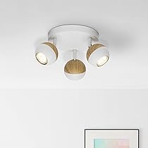 Lightbox Faretto LED Soffitto 4 Luci - Teste Orientabili, Bianco Caldo, Metallo/Bianco - Foto 8