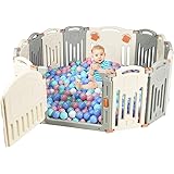 Parc Bebe Barriere De Securite Enfant Modulable Plastique Protection De Porte Pour Les Grands Jeux Evolutifs 16 Panneaux Amazon Fr Bebe Et Puericulture