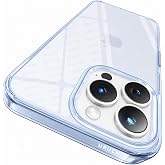 URUCHI iPhone 16 Pro Max Uyumlu A&ccedil;ık Mavi Sert Mika Kılıf, Sararmaya Dayanıklı, Ultra İnce, Kamera &amp; Ekran Korumalı, Darbeye 