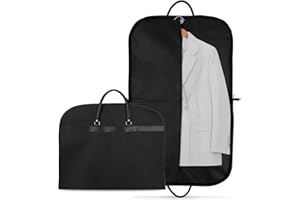 RHINOCEROSDANCE Housse de Vêtement 60 x 100 cm Housse de Voyage Pliable Anti Poussière Housse de Protection pour Robes Costumes Manteaux Vestes Pantalons