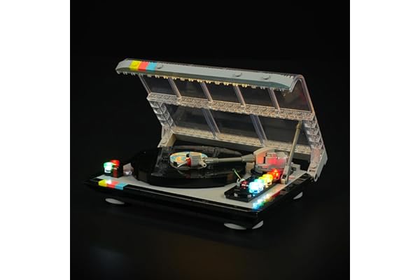 BRIKSMAX Kit d'éclairage 2.0 compatible avec LEGO 40699, kit de tourne-disque rétro et accessoires LED créatifs