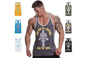 Gold's Gym Muscle Joe Contrast Gilet Uomo (Pacco da 1)