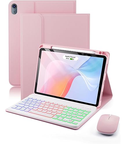 Custodia Con Tastiera Bluetooth Per IPad Air 13” M3/M2 (2025/2024) – Mouse Incluso, Supporto Multi-OS E Auto Wake/sleep