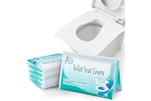 Ruitena- Zestaw 60 Jednorazowych ochraniaczy sedesowych, ochrona toalety jednorazowa osłona sedesowa na sedesę, indywidualne opakowanie, materiał antybakteryjny, standardowy format miski toaletowej