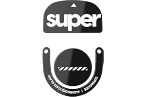 PULSAR GAMING GEARS Superglide2 Neue strukturierte Oberfläche mit kontrollierbarer Geschwindigkeit, Mausfüße/Glasgleiter, Ultra-strapazierfähige Glatte und langlebige Sohle für Logitech G Pro X Superlight2 [Schwarz]