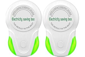 Donkivvy Energiespargerät,2X Power Saver,Household Office Power Saver Energiespar,Steckvorrichtung Stromsparkasten,Power Save Energy Saver,Smart Energy Saver GeräTe,Stromspannungs stabilisator(EU)