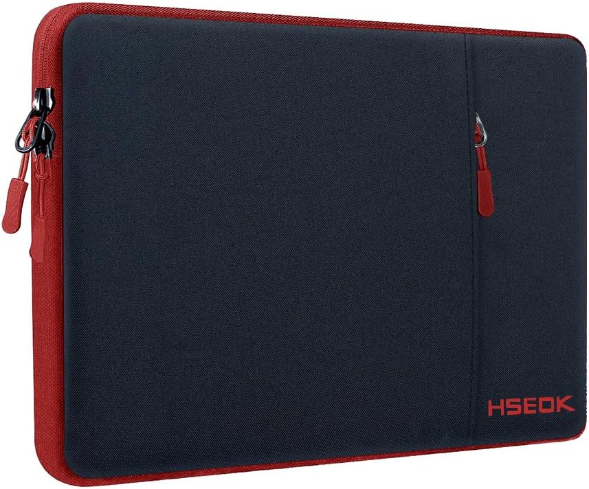 HSEOK 15,6" Funda para Computadora Portátil, Funda Impermeable a Prueba de Golpes con Bolsillo Lateral, Compatible con MacBook Pro 16"/15" y la Mayoría de Las PC de 15" 15,6" 16",B02K02