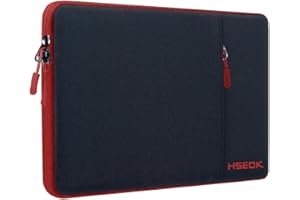 HSEOK 15,6" Funda para Computadora Portátil, Funda Impermeable a Prueba de Golpes con Bolsillo Lateral, Compatible con MacBook Pro 16"/15" y la Mayoría de Las PC de 15" 15,6" 16",B02K02