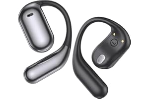 EUQQ Auriculares Inalambricos Deportivos - Cascos Inalambricos Bluetooth Deporte, Auriculares de Conducción Ósea, Diseño Abierto Confortable, Ideal para Correr, Sonido Estéreo
