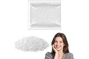 TGKEAIY 50g Granules de Réparation Des Dents, Fausse Dents Moulables, Réparation Temporaire des dentaire, Perles Dentaire Temporaire Pour Les Cassées Manquantes, pour cassées, espaces, inégales et manquantes