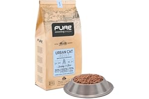 AVANTIS PET NUTRICIÓN INTELIGENTE Avantis Pure Urban Cat - Pienso para Gatos Adultos con Estomagos Sensibles - Todo Tipo de Razas - 2 kg - con Pavo y Arroz - Comida Seca para Gatos con Problemas Digestivos