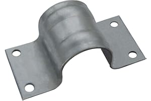 PREMIUM X PremiumX Collier de mât 48-50 mm - Collier en acier robuste à 4 trous, support de mât pour une fixation sécurisée, accessoire de montage pour antennes paraboliques