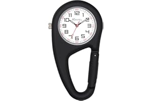 Ravel - Gürtelclip-Karibiner-Quarzuhr - Analoges Quarzwerk - R1105