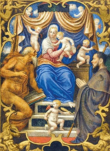The Fitzwilliam Museum Christmas Card Collection 5 Pack - Madonna &amp; Child with Sain Design