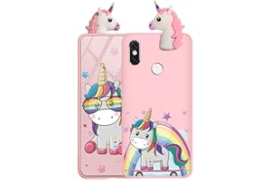 ZhuoFan Funda para Xiaomi Redmi Note 8T, Cárcasa Silicona 3D Muñecas con Dibujos Colores Diseño Suave Gel TPU Antigolpes de Protector Case Cover Fundas Movil para Redmi Note 8T 6,3", Unicornio 1