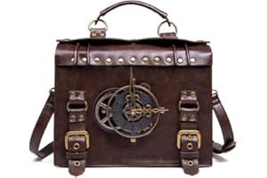 Ocobudbxw Steampunk Gear Crossbody Borse Messenger Retro Borse a tracolla Gotico