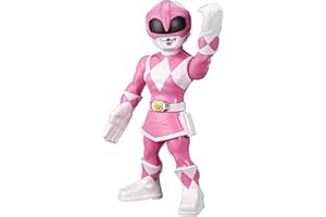 Playskool Heroes Mega Mighties Power Rangers Mighty Morphin Power Rangers – 25 cm duża figurka Pink Power Ranger, zabawka kolekcjonerska dla dzieci od 3 lat