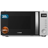 Cecotec Microwave with Grill Proclean 5105 Silver. 700W, 20L, 3DWave Technology, Grill, 5 Power Levels, Timer 30 Min, Defrost