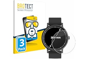 brotect Protection Écran Verre pour Montres (Circulaire, ø: 29 mm) (3 Pièces) Film Protecteur Vitre 9H [Anti-Rayures, Transparent]