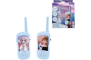 Lexibook Frozen Walkie-talkies, Pinza para Colgar del cinturón, batería, TW11FZLXB