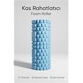 Foam Roller Masaj Rulosu Orta Sert &ndash; Spor Sonrası Kas Gevşetici Yoga Pilates Fitness Masaj K&ouml;p&uuml;ğ&uuml;
