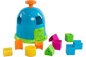 Fat Brain Toys F267 Fat Brain Factory, Kids Preschool, Shape Sorter, Sorting Building Sets, Early Development Toy for Babies Aged 18 Months and Older, Multicoloured