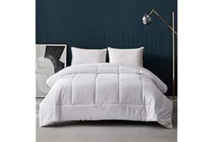 Simple&Opulence Double Duvet 15 Tog- Winter Duvet Bed Quilt with Corner Tabs-Feels Like Down Duvet Insert-Machine Washable and Hypoallergenic Comforter for Cold Nights-Double-200x200cm