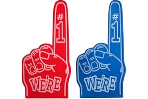 XZSKD 2PCS Foam Finger,gladiator Foam Finger,foam Hand,Soft and Reliable Foam Fan Finger,Suitable for Football Match, Basketball Match, Sports Meeting The Cheering Props(Red and Blue)