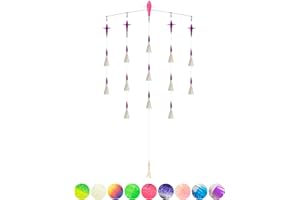 BLUEWING 18in/36in Upgraded Fishing Spreader Bar Canyon Center/Port/Starboard with 6in/9in Bulb Squids, Trolling Birds and 316 Stainless Steel Rod for Wahoo Tuna Marlin Mahi Mahi