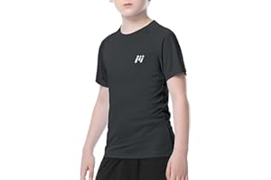 MEETWEE Kinder Jungen UV Shirt Langarm/Kurzarm Schwimmshirt Badeshirt Lang UPF50+ Top Rashguard Rash Vest Schnelltrocknend