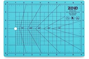 ZOID 9" x 6" Self-Healing Mat, Cyan/Purple BP - A5