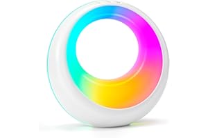 Auxmir LED Nachttischlampe Touch Dimmbar, RGB Farbwechsel & 9 Modi Tischlampe mit Fernbedienung, USB Aufladbar Kinder Mondlampe mit Timer & Memory, Baby Nachtlicht für Schlafzimmer Wohnzimmer Geschenk