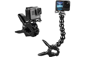 Suptig - - Soporte de sujeción Flexible para GoPro Hero 13, Hero 12, Heor 11, Hero 10, Hero 9/Hero 8/Hero 7/6/5/4/3/3+/Session/Akaso/dji osmo/Insta 360 cámaras de acción Arlo/Pro.