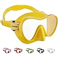 CRESSI F1 - Frameless Mask F1 or Combo Set Frameless Mask + Snorkel Dry for Diving and Snorkelling, One Size, Unisex