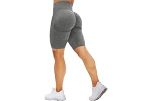 Mesing Radlerhose Sporthose Damen Kurz Scrunch Butt Shorts Hotpants Blickdichte Push Up Kurze Leggings für Gym Sport Yoga Workout