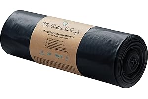 Sacs poubelle recyclés TSP 240L - fabriqués à partir de matériaux 100% recyclés (PE) - certifiés Ange Bleu -rouleau de 10- fort (70µm) -1000x1250mm- idéal pour la rénovation et les déchets commerciaux