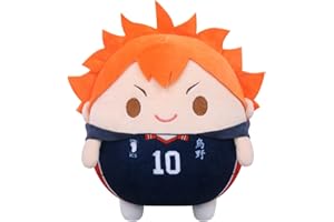Funhoo Anime Muñeco de Peluche Figuras Juguete Shoyo Hinata Kozume Kenma Kotaro Bokuto Suave Plushie Decoración Niños Regalos de cumpleaños Accesorios de Halloween (20 cm, Shoyo Hinata)