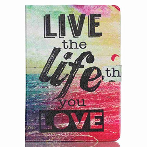 COLJOY PU Ledertasche Für Samsung Galaxy TAB A 9.7 SM-T550 T555 PU Leder Cover Bookstyle Protektiv Kunstleder Silikon Tasche Hülle Flip Leder Backcover Schutzhülle mit Standfunktion, B07