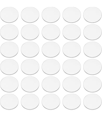 50 Disques Ronds Acrylique Transparent 7.5cm - Épaisseur 0.1cm - Pour DIY, Décoration, Artisanat