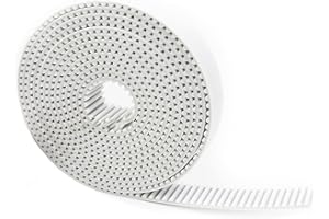Geeyu Dente Arc. PU. Bianca HTD 8M. Cintura di temporizzazione Aperta, Larghezza 10/15/20/25/30/50 mm, Acciaio poliuretanico, 8m-20mm HTD8M. Puleggia sincrona Parti di Ricambio